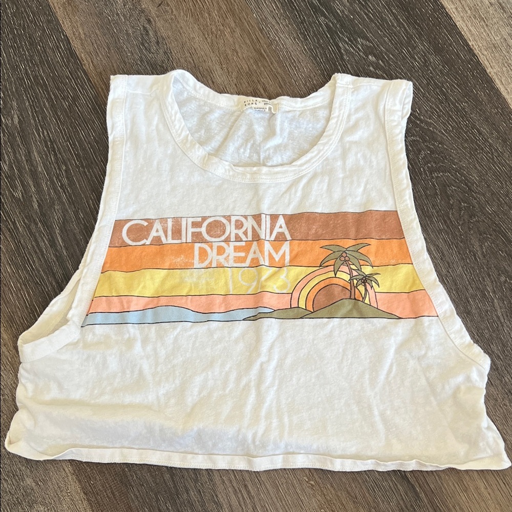 (8) Billabong X Salty Blonde Crop Top